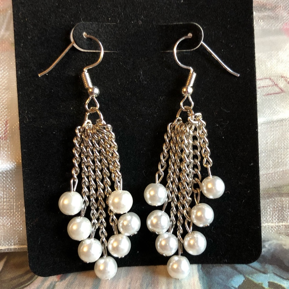 Silver Drop Earrings